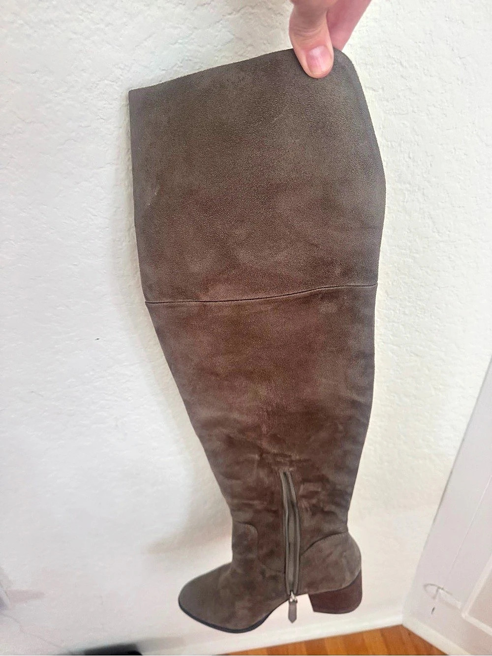 Brass Plum BP GREY-Brown Over-the-Knee Boots
